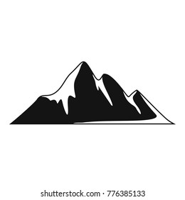 Mountain adventure icon. Simple illustration of mountain adventure vector icon for web