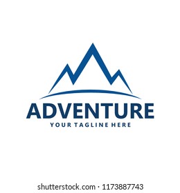 mountain, adventure logo design template