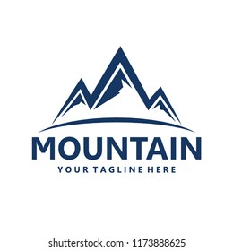mountain, adventure logo design template