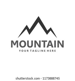 mountain, adventure logo design template