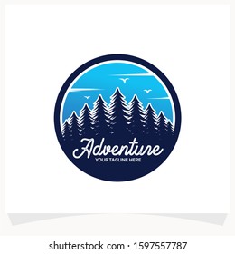Mountain Adventure Logo Design Template