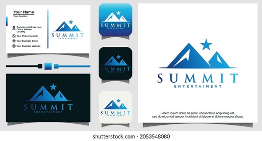 Mountain Adventure Logo design template