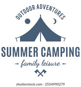 Mountain and adventure logo design vector with illustration premium concept idea
