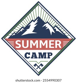 Mountain and adventure logo design vector with illustration premium concept idea