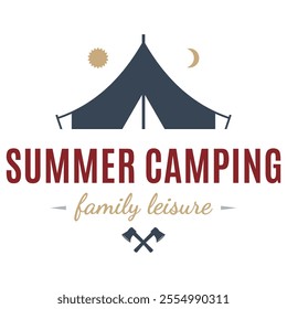 Mountain and adventure logo design vector with illustration premium concept idea