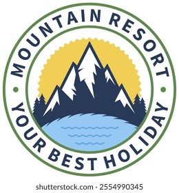Mountain and adventure logo design vector with illustration premium concept idea