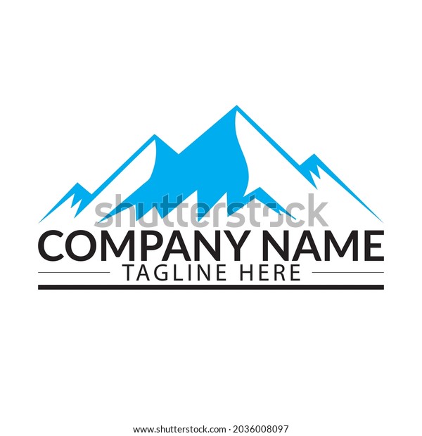 Mountain Adventure Logo Design Vector Mountain Stock Vector (Royalty ...