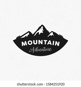 mountain and adventure logo, icon and vector