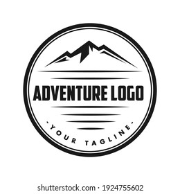 Mountain Adventure Logo Illustration Vector.