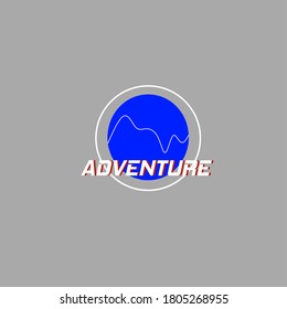 mountain / adventure logo. simple logo.
