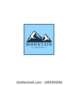 Mountain and Adventure logo template design. Vector illustration
