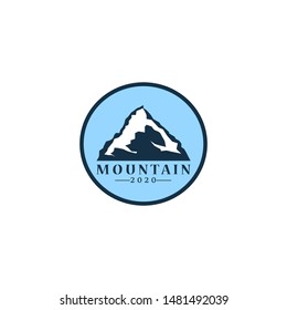 Mountain and Adventure logo template design. Vector illustration