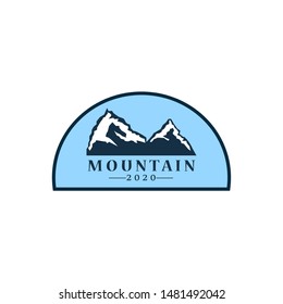 Mountain and Adventure logo template design. Vector illustration