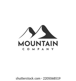 Mountain adventure logo template design. Vector eps 10