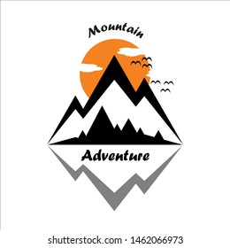 mountain adventure logo template vector illustration