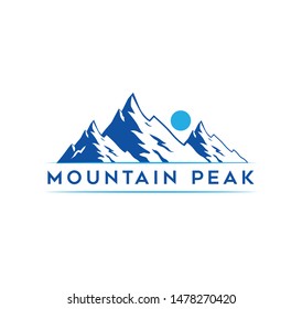 mountain adventure logo vector illustration isolated