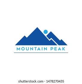 mountain adventure logo vector illustration isolated