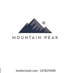 mountain adventure logo vector illustration isolated