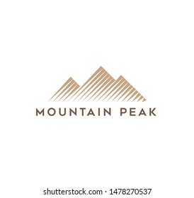 mountain adventure logo vector illustration isolated