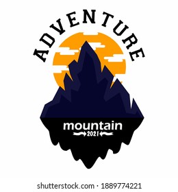 Mountain adventure logo in the year 2021