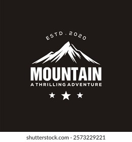 mountain adventure logos.  Vintage Outdoor mountains Camp badges or Patches.  Perfect for apparel prints, posters and other uses