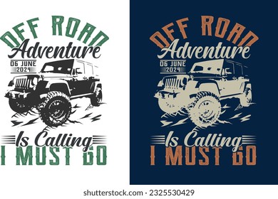 Mountain adventure offroad t-shirt design template