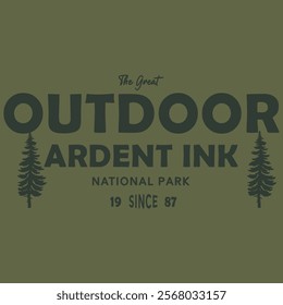 Mountain Adventure Outdoor Ardent Ink National Park Michigan