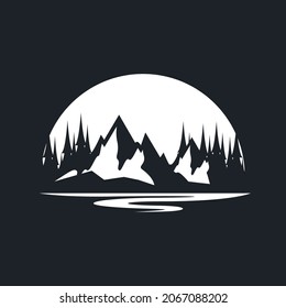 Design des Logo-Designs für Bergabenteuer