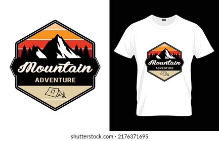 Mountain adventure T Shirt Design