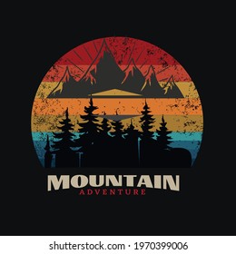 Mountain Adventure a text-based t-shirt design