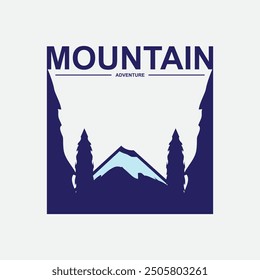 mountain adventure themed design for nature lovers