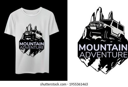 Vector de diseño de camisetas de Mountain Adventure