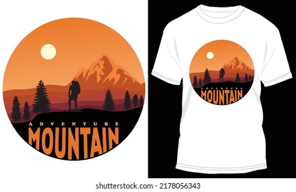 Mountain Adventure T-shirt Illustration and Vector design: The Best Mountain Adventure T-shirt Design