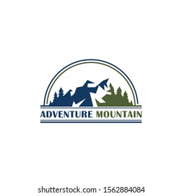 Mountain Adventure Vector Logo Design