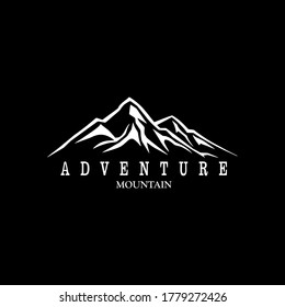 mountain adventure vector logo design concept