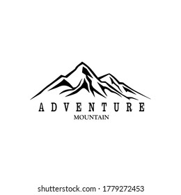 mountain adventure vector logo design concept