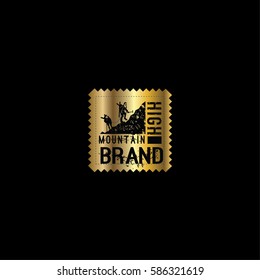 Mountain adventure vector logo design template