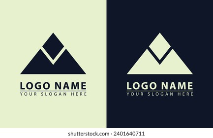 Logo de un icono de Mountain adventurer. Logo del icono del vector de diseño plano de Mountain adventurer.