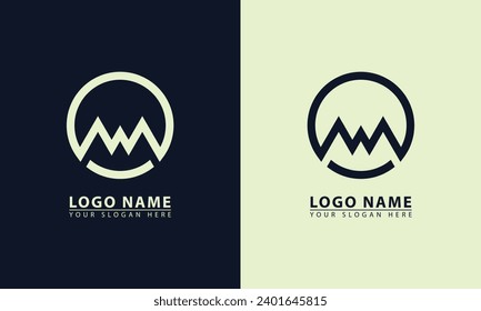 Mountain adventurer icon logo. Mountain adventurer flat design vector icon logo.