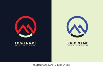 Mountain adventurer icon logo. Mountain adventurer flat design vector icon logo.