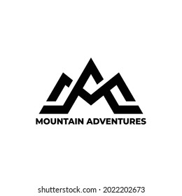 Mountain adventures vector  icon design