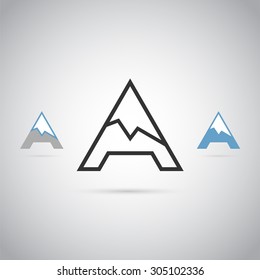 Mountain A-logo