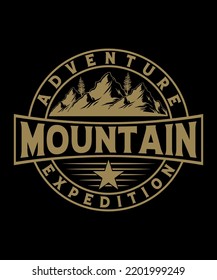 Mountain amazing vector tshirt design