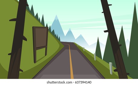 Mountain Asphalt Road
