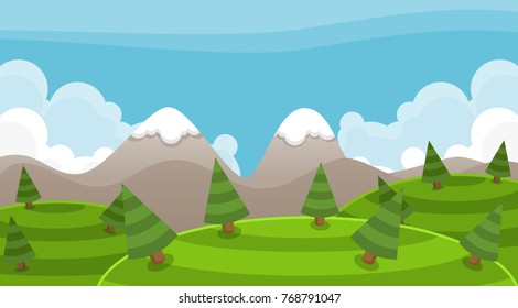Mountain background for fantasy video games