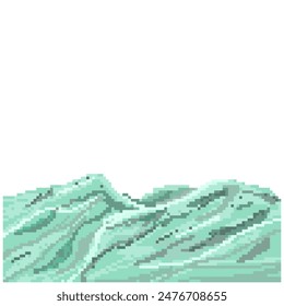 mountain background pixel art for dynamic digital projects and designs.