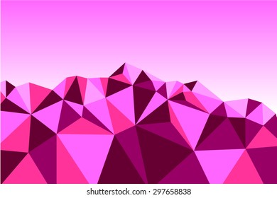 Mountain Background Polygon Style