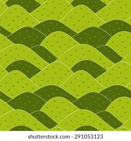  Mountain background. Seamless pattern. Vector. 