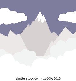 Mountain background simple vector eps 10