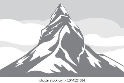 Mountain background. Vector